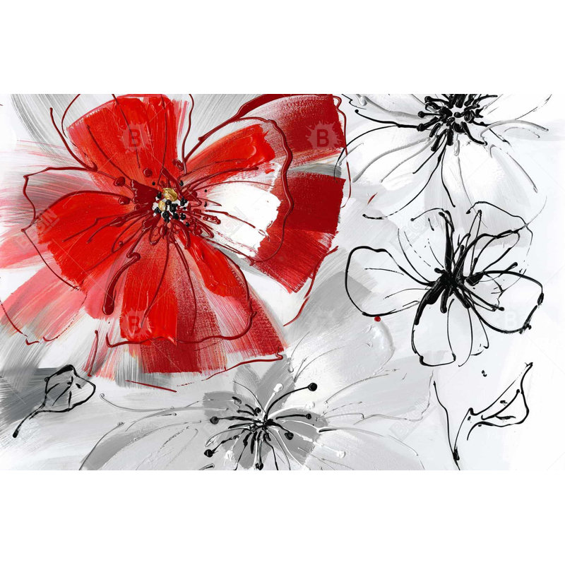 "Fleurs rouges et grises" sur
