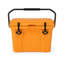 Glacière orange en plastique orange 25 pintes avec rétention de glace dure 5 à 7 jours avec ouvre-bouteille et porte-gobelet-127829022