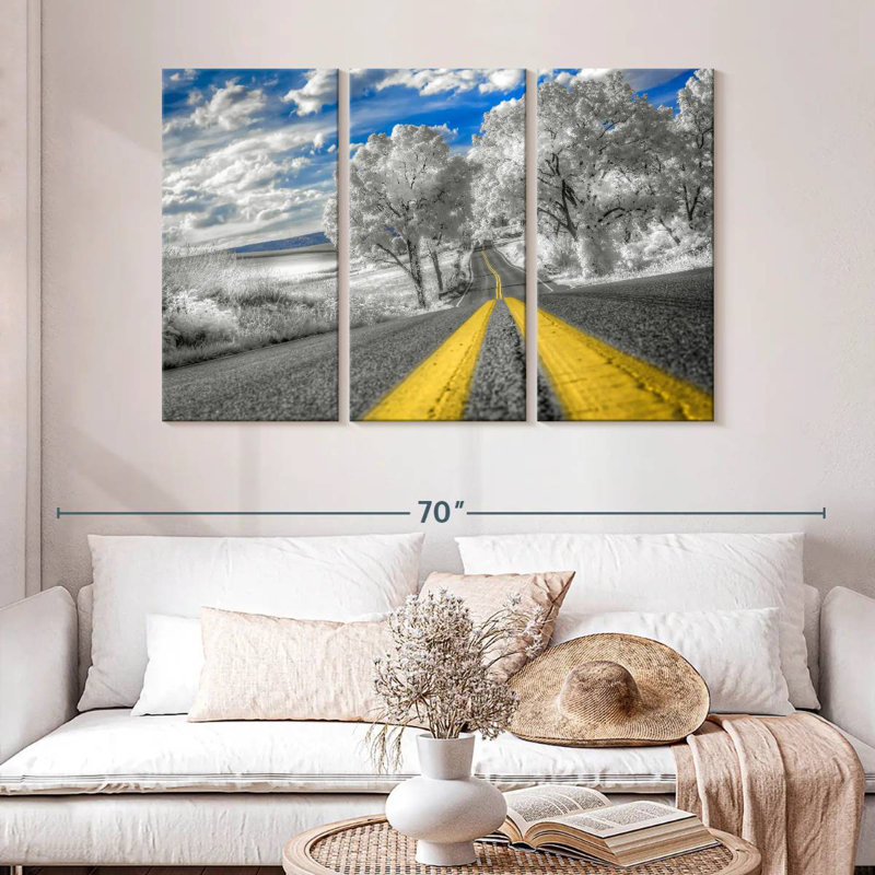 Mehar Winter Road Lines, H 32 po x l 50 po