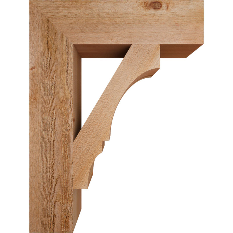 Support de bloc Balboa, Cèdre rouge de l'Ouest brut, L 6 po x P 24 po x H 32 po
