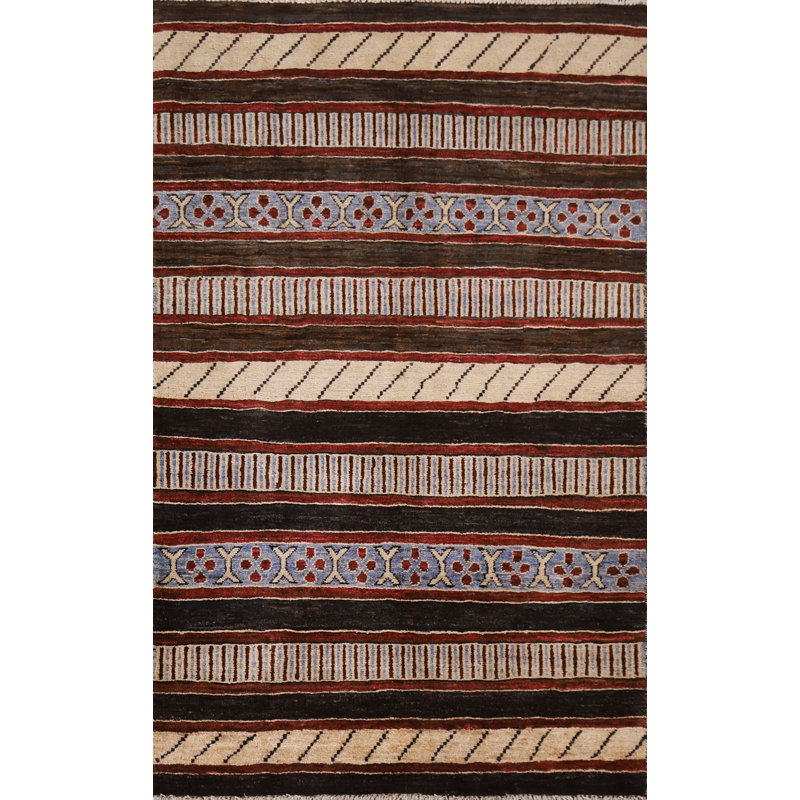 Tapis rayé Gabbeh 3 x 5