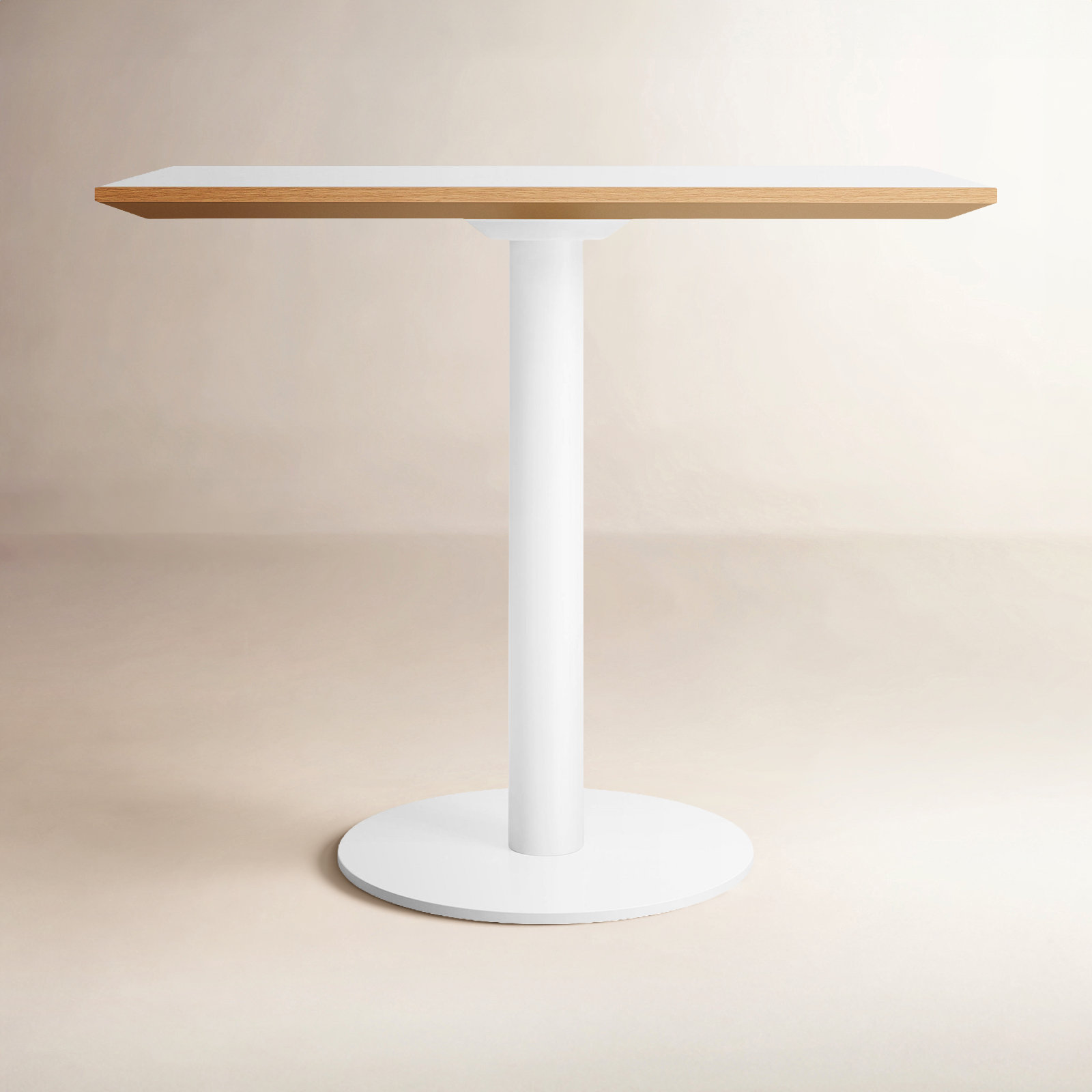Easy 32'' Dining Table, Matte White, White