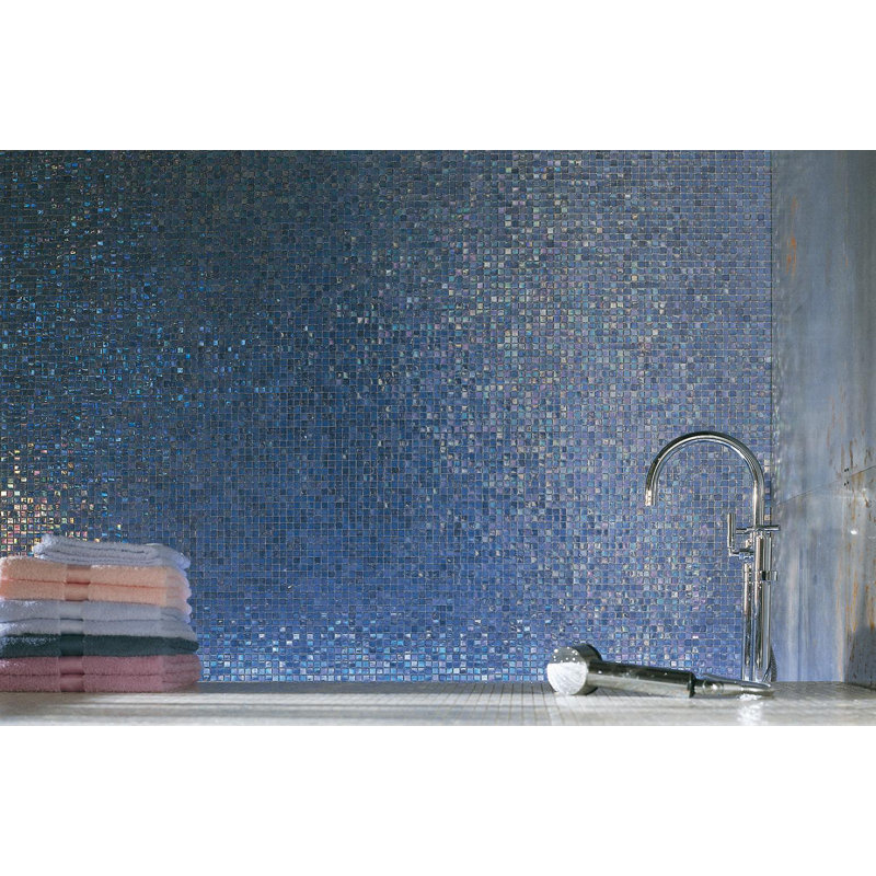 Iris 3 5/8" x 5/8" Iridescent Glass Mosaic