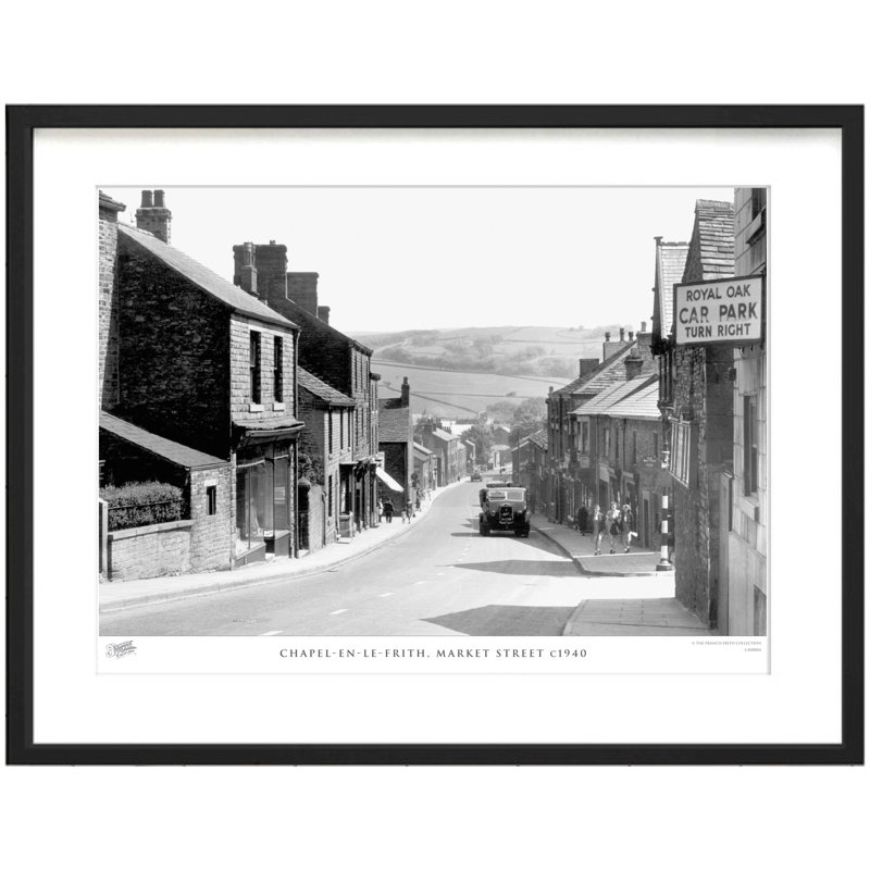 Chapel En Le Frith, Market Street C1940 - Single Picture Frame Print, 60cm H x 80cm W x 2.3cm D