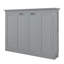 Lit escamotable horizontal, lit escamotable en bois Farmhouse, lit plateforme mural en bois-1717099098