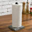 Metal and Wood Freestanding Paper Towel Holder-1924081482