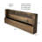 Horizon Rustic Wall-Mounted Bookshelf | Solid Wood Floating Book Ledge Display Shelf-129899782
