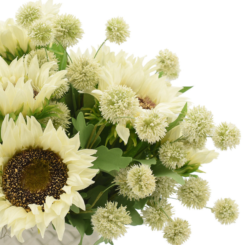 Sunflower And Pom Poms Arrangement