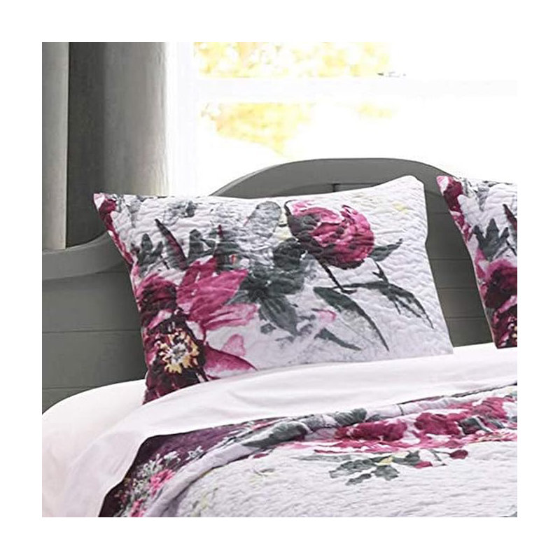 Greenland Home Fasions Rose Touch Multi Standard Sham, 20x26, Standard