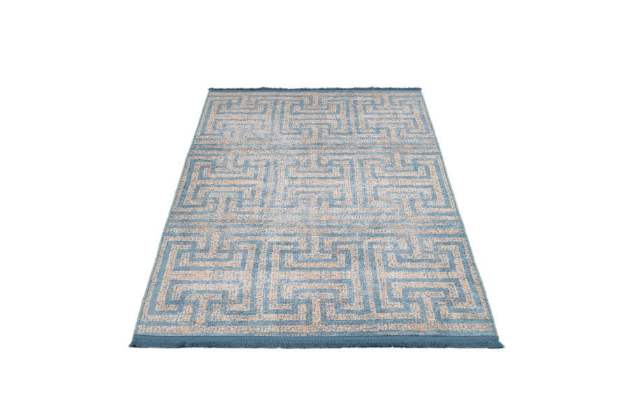 Teppich Pantelimon aus Polyester in Blau