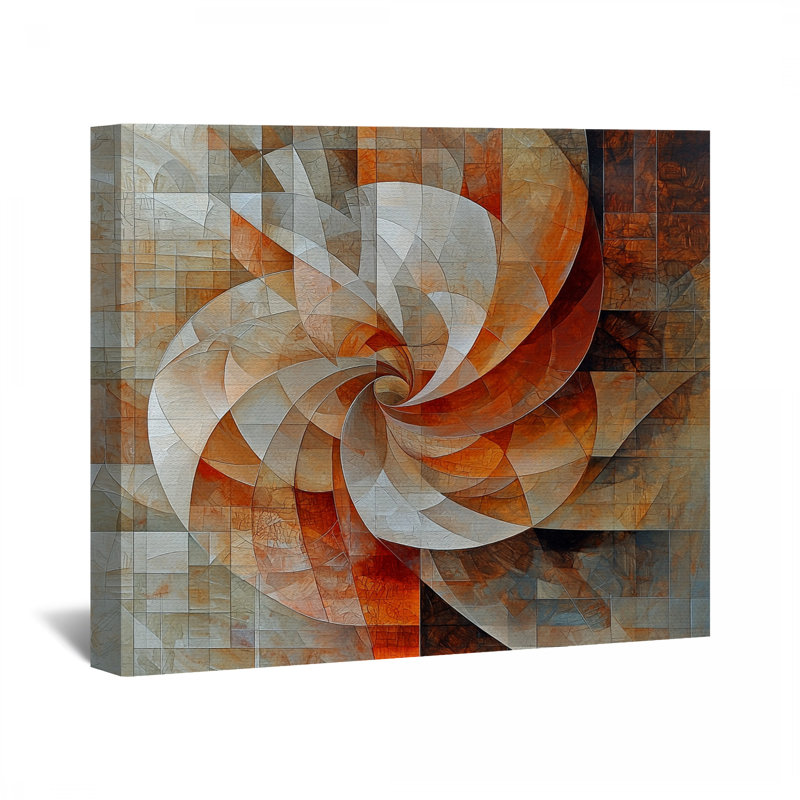 «Spiral Design Canvas Wrap» - Décoration murale abstraite, H 16 po x l 20 po