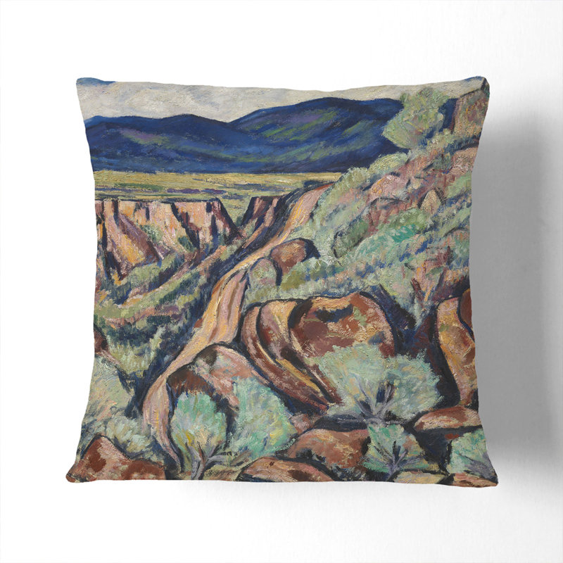 Landscape, New Mexico Scatter Cushion with Filling, 55cm H x 55cm W x 20cm D