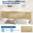Queen Bed Frame with Natural Rattan Headboard, Boho Style with 4 Storage Drawers, Metal Support, No Box Spring Needed
