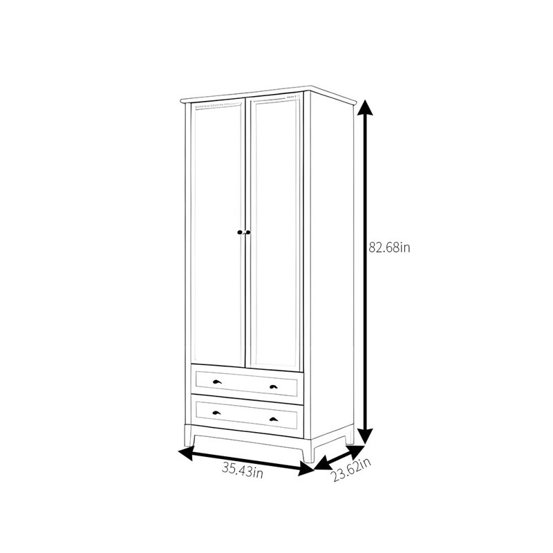 Garde-robe simple de couleur unie