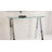 Sefield Glass Top Metal Base Writing Desk