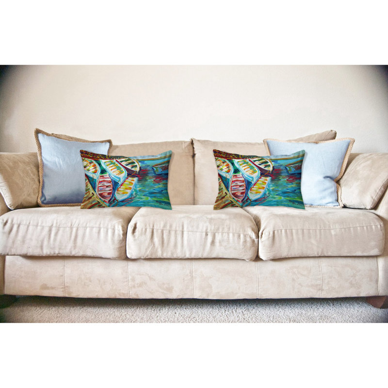 Outdoor Reversible Throw Pillow