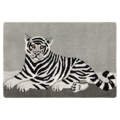 Wilderness Hand Tufted Wool Animal Print Rug