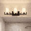 Éclairage pour salle de bain 3 lumières Savon House Eaton en noir mat avec accents laiton chaud-2107429547-2107429549