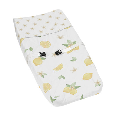 Housse de matelas à langer Lemon Floral par Sweet Jojo Designs