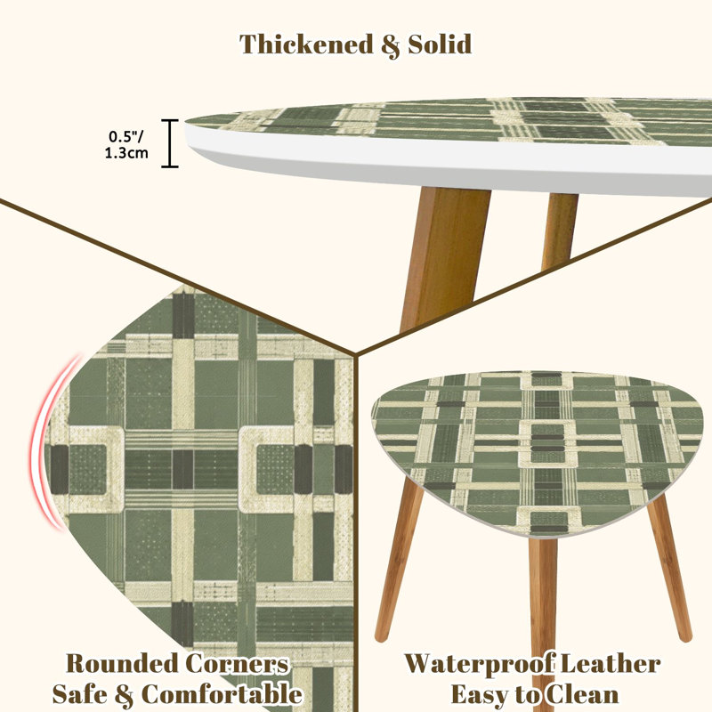 Ensemble de 2 tables basses gigognes Triangle