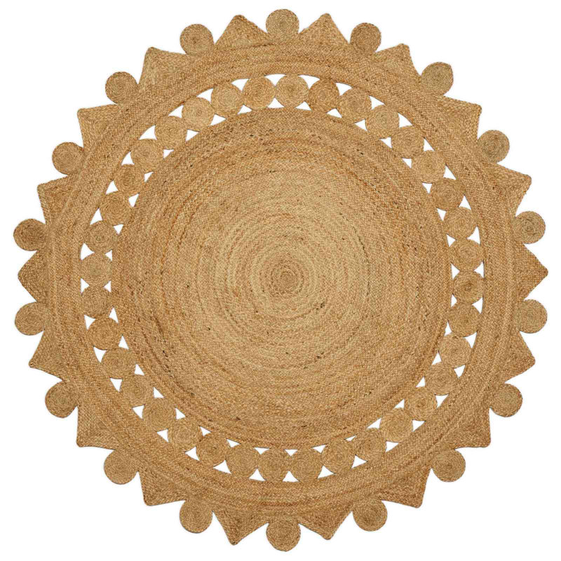 Round Solid Colour Standard Area Rug, Round 180 cm
