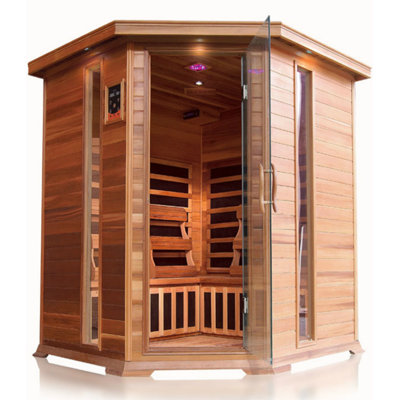 SunRay Saunas 4 - Person FAR Infrared Sauna in Cedar