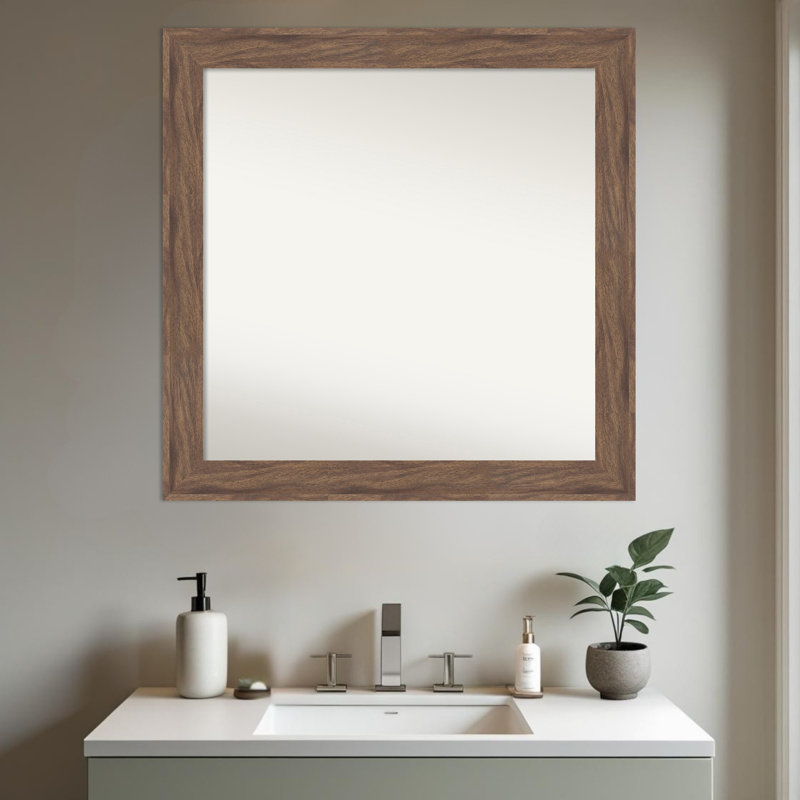 Miroir mural de salle de bain pia, 30,75 po x 30,75 po