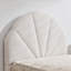  Deeb Tufted Boucle Upholstered Flower Silhouette Headboard Platform Bed-787205999-760748449