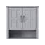 Armoire de salle de bain murale, armoire murale multifonctionnelle avec tablettes réglables, armoire à pharmacie pour la salle de lavage et la cuisine et le salon-1056726624