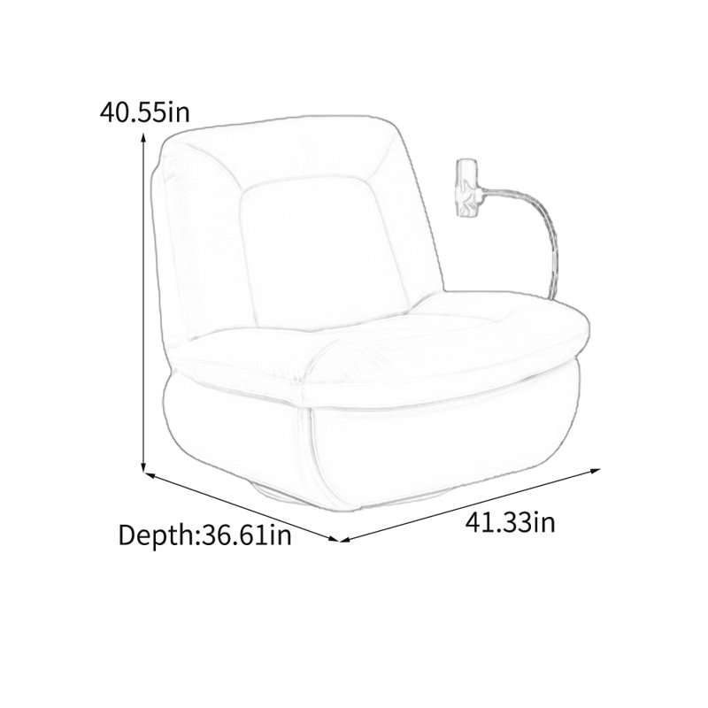 Light luxury and comfortable lounge chair
