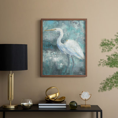 Reproduction encadrée Coastal Egret II - bois massif