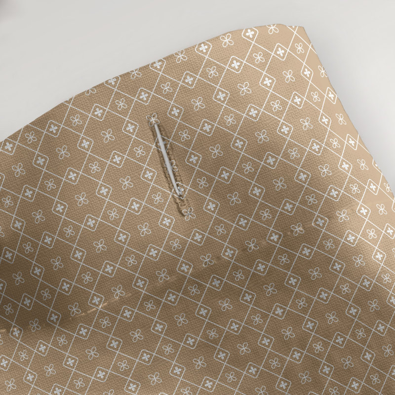 Rideau de douche simple Katelyn Elizabeth, Brun