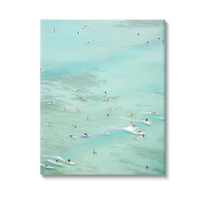 People Swimming in Summer Canvas Wall Art by Sisi and Seb