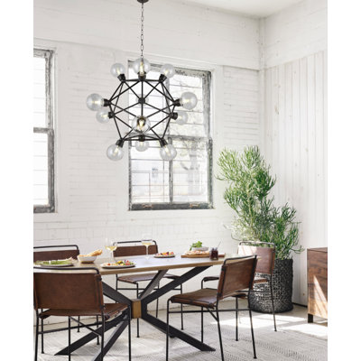 Lustre géométrique à 12 lumières Cecelia