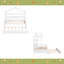 Lit en bois avec couchette, lit pour enfant avec tablette-1525545152
