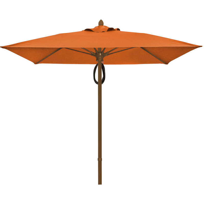 Parasol de marché carré 7,5 pi Prestige, Bronze champagne, Toscan