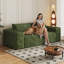 Canapé 3 pièces Boneless de 78,8 po, tissu velours côtelé, sièges profonds, canapé causeuse confortable, sans assemblage, 1 pièce pour salon, chambre à coucher, salle de conférence, appartement-1568257634