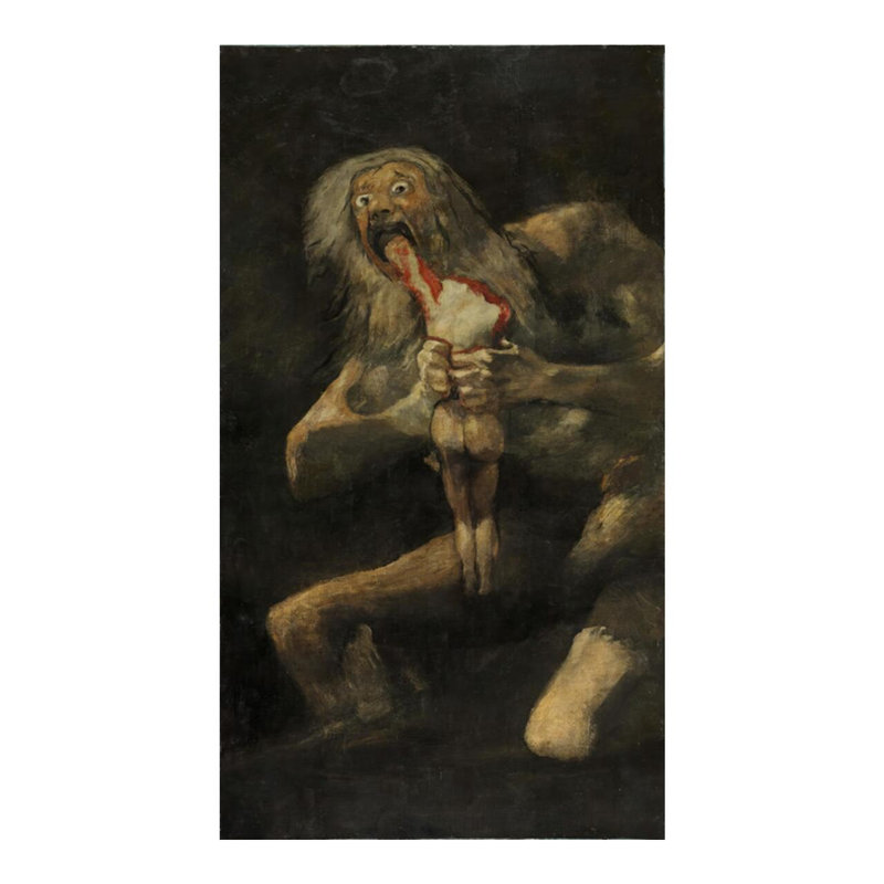Saturne dévorant son fils par Francisco de Goya y Lucientes - Estampe numérique, H 20 po x l 16 po
