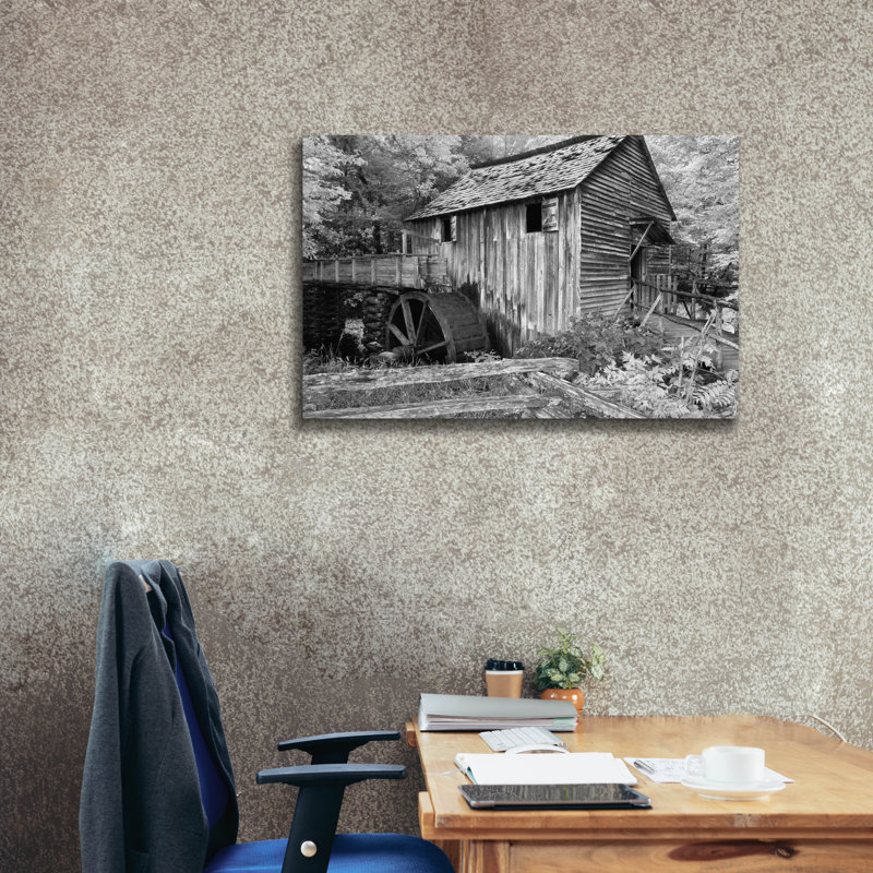 «Cable Mill Cades Cove» par Winthrope Hiers, H 26 po x l 40 po x P 1,5 po