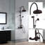 Système de douche thermostatique exposé au mur 36 po avec douche à main 1,75 gallons par minute et poignées levier / croix-99212376