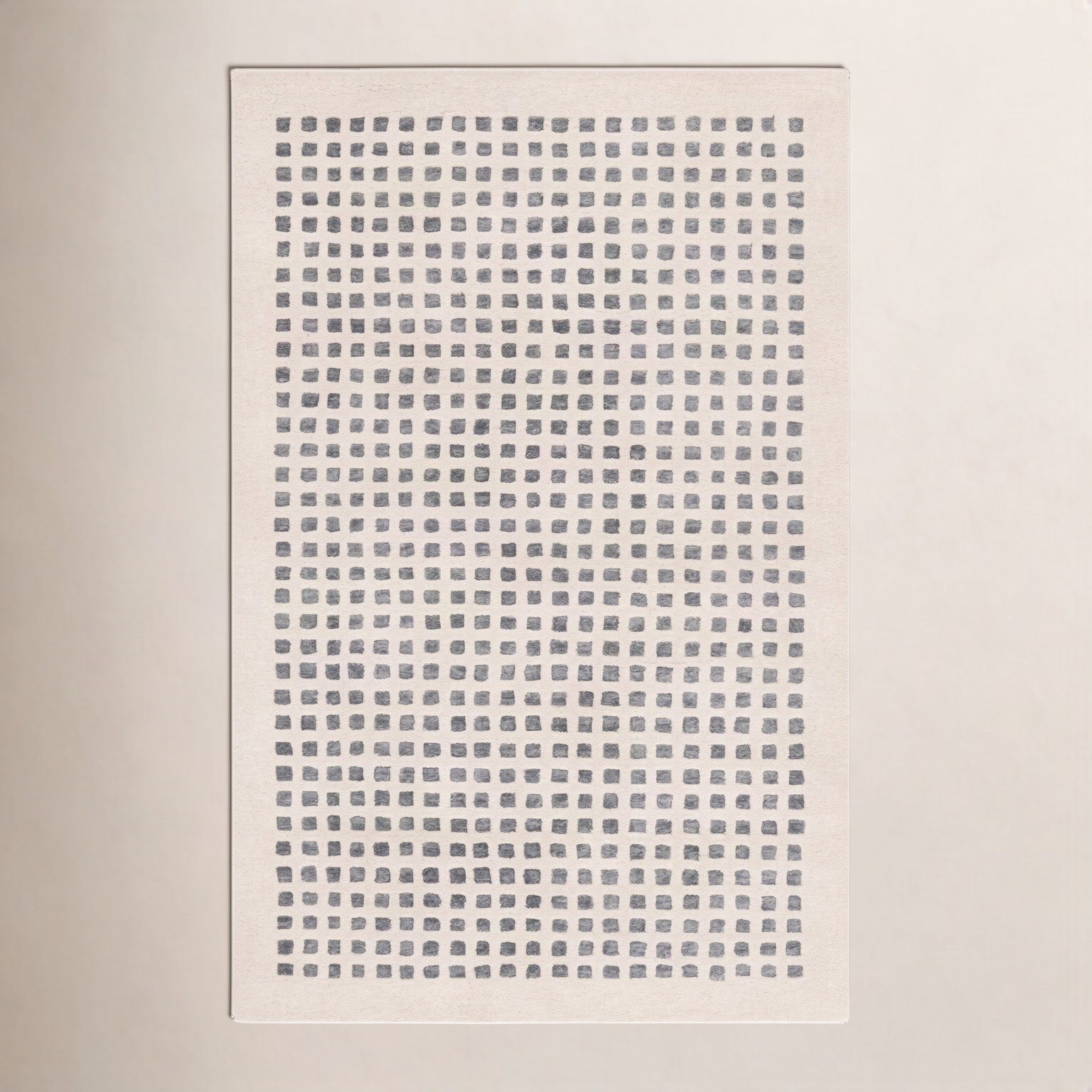 Hand-Tufted Wool Geometric Rug, Rectangle 5' x 8'