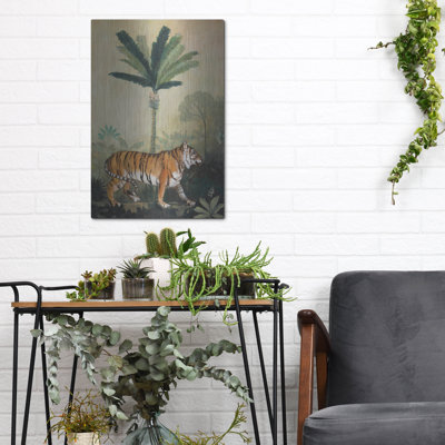Luxe Metal Art 'King Of The Jungle 1' by Julia Purinton Metal Wall Art