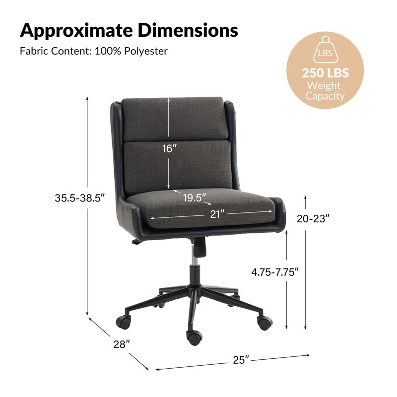 Bealer Faux Leather Reclining Office Chair with Removable Cover, Noir, noir, noir, noir