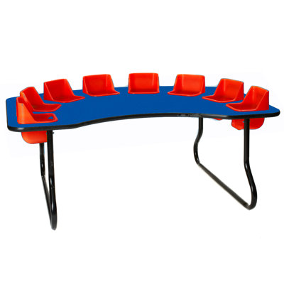 Laminate Adjustable Novelty 8 Students Activity Table