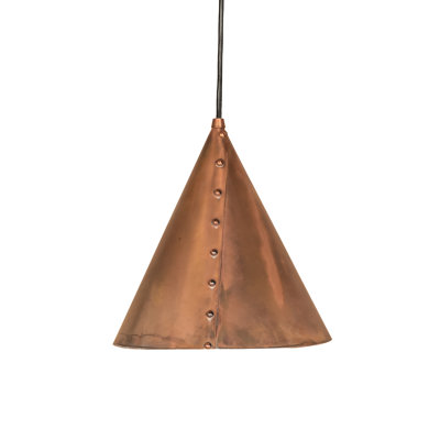 Luminaire suspendu 1 lumière à cône simple