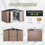 10 ft. W x 8 ft. D Metal Lean-to Storage Shed With Base