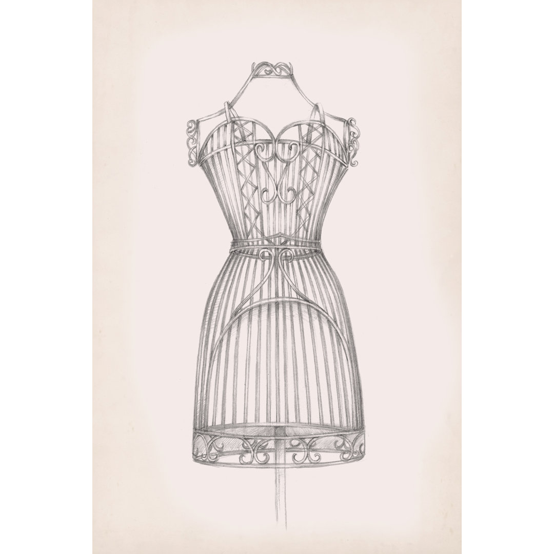 Leinwandbild Antique Dress Form I von Ethan Harper