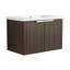 Meuble-lavabo mural 30 po avec lavabo en résine et grand rangement