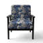 Chaise d'appoint florale Cobalt-6885394