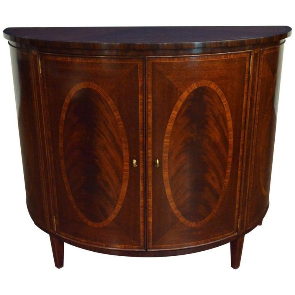 Half circle accent cabinet discount